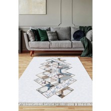 Viyana Home Dijital Baskılı Kaymaz Taban Yıkanabilir Salon Halısı Mutfak Halısı Yolluk VH-SD-1178