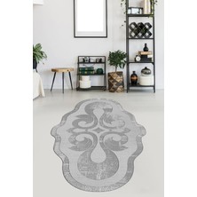 Viyana Home Kaymaz Taban Yıkanabilir Lazer Kesim Salon Halısı Mutfak Halısı Yolluk VHL-HT-1019