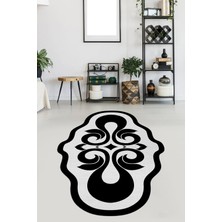 Viyana Home Kaymaz Taban Yıkanabilir Lazer Kesim Salon Halısı Mutfak Halısı Yolluk VHL-HT-1431