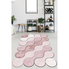 Viyana Home Kaymaz Taban Yıkanabilir Lazer Kesim Salon Halısı Mutfak Halısı Yolluk VHL-HT-880