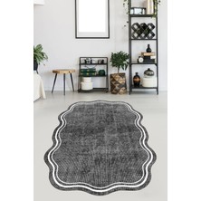 Viyana Home Kaymaz Taban Yıkanabilir Lazer Kesim Salon Halısı Mutfak Halısı Yolluk VHL-SD-245