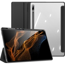 XFashion Galaxy Tab S8 Ultra İçin Tablet Kılıfı - Siyah (Yurt Dışından)