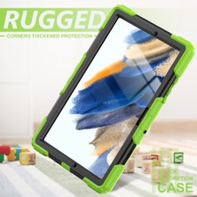 XFashion Galaxy Tab A İçin Tablet Kılıfı - Siyah - Yeşil (Yurt Dışından)