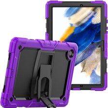 XFashion Galaxy Tab A İçin Tablet Kılıfı - Mor - Siyah (Yurt Dışından)