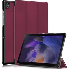 XFashion Galaxy Tab A İçin Tablet Kılıfı - Koyu Kırmızı (Yurt Dışından)