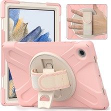 XFashion Galaxy Tab A İçin Tablet Kılıfı - Pembe - Beyaz (Yurt Dışından)