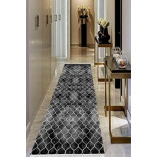 Viyana Home Dijital Baskılı Kaymaz Taban Yıkanabilir Modern Salon Halısı Koridor Halısı Yolluk VHU-HS-366