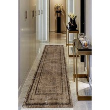 Viyana Home Dijital Baskılı Kaymaz Taban Yıkanabilir Modern Salon Halısı Koridor Halısı Yolluk VHU-HT-974