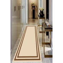 Viyana Home Dijital Baskılı Kaymaz Taban Yıkanabilir Modern Salon Halısı Koridor Halısı Yolluk VHU-HT-544