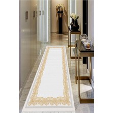 Viyana Home Dijital Baskılı Kaymaz Taban Yıkanabilir Modern Salon Halısı Koridor Halısı Yolluk VHU-HY-897