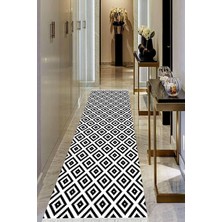 Viyana Home Dijital Baskılı Kaymaz Taban Yıkanabilir Modern Salon Halısı Koridor Halısı Yolluk VHU-HS-179