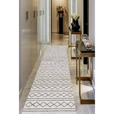 Viyana Home Dijital Baskılı Kaymaz Taban Yıkanabilir Modern Salon Halısı Koridor Halısı Yolluk VHU-HY-1040