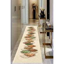 Viyana Home Dijital Baskılı Kaymaz Taban Yıkanabilir Modern Salon Halısı Koridor Halısı Yolluk VHU-HS-486