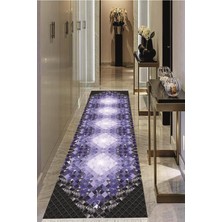 Viyana Home Dijital Baskılı Kaymaz Taban Yıkanabilir Modern Salon Halısı Koridor Halısı Yolluk VHU-SD-1021