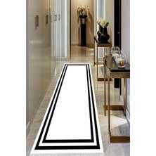 Viyana Home Dijital Baskılı Kaymaz Taban Yıkanabilir Modern Salon Halısı Koridor Halısı Yolluk VHU-HT-529