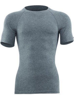 Kısa Kol Thermal Unisex Gri 9258