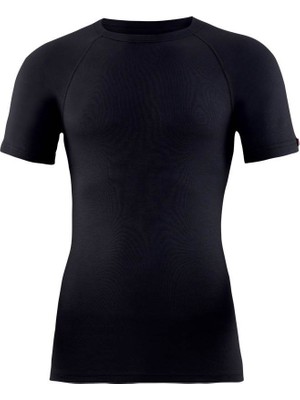 Kısa Kol Thermal Unisex Siyah 9258