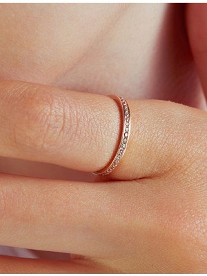 Nilvera Kuyumculuk 14 Ayar Rose Altın Tamtur Yüzük