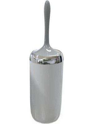 Primanova M-E07-07-P Lima Tuvalet Fırçası, Krom Dekorlu, Gri