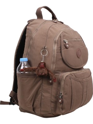 Kenyon Cox 8860 Vizon Unisex Klinkır Aksesuarlı Kumaş Sırt Çantası