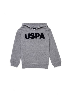 U.S. Polo Assn. Erkek Çocuk Gri Melanj Sweatshirt 50253475-VR086