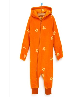 Modacity Basic Polar Kapüşonlu , Patiksiz Fermuarlı Bebek Tulumu