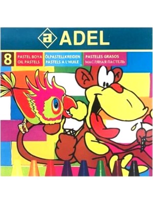 Adel Pastel Boya 8 Renk Yuvarlak Nostalji ( Yıl 2003 )