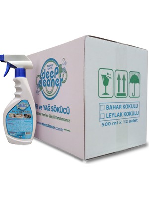 Deep Cleaner Kir ve Yağ Sökücü Bahar 500 ml Koli: 12 Adet