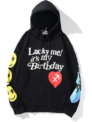 Trendiz Unisex It's My Birthday Siyah Sweatshirt