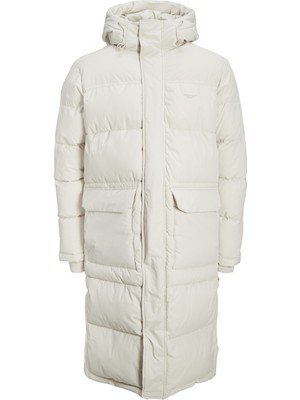 Jack & Jones Kapüsonlu Uzun Puffer Mont-12215143