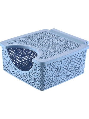 Tuffex Dantel Peçetelik Mavi