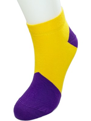 Oresse 3 Çift Geometrik Desen Renkli Pamuklu Kadın Bilek Çorap