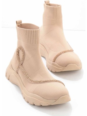 Bambi Nude Triko Kadın Sneaker K01813020382