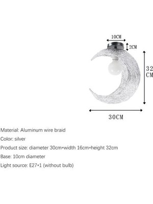 30 cm Şekilli Tavan Lambası(Yurt Dışından)