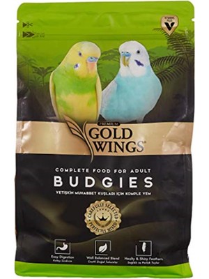 Gold Wings Premium Muhabbet Yemi 1 Kg Tanecikli İçerik ile Kuşlar İçin Özenle Formüle Edilmiştir