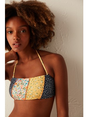 Penti Çok Renkli Bonita Strapless Bikini Üstü