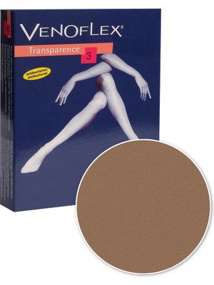 Thuasne 5735 L Venoflex Kasığa Kadar Burnu Kapalı ( Silikonlu )
