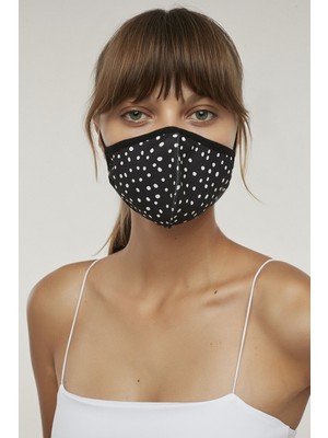 Penti Siyah Desenli Maske