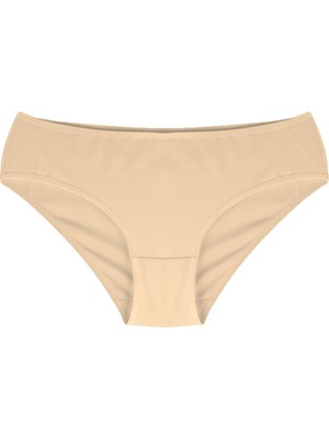 Cover 3lü Pamuklu Ten Rengi Slip Külot