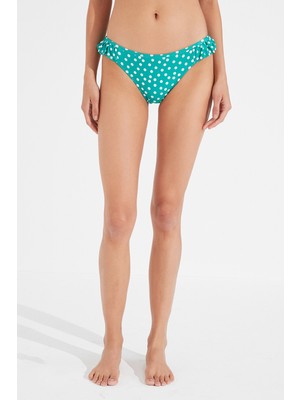 Çok Renkli Point Frill Side Bikini Altı
