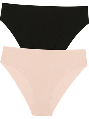 Penti Çok Renkli Penti Mama Hamile Cotton Laser Cut 2li Slip Külot