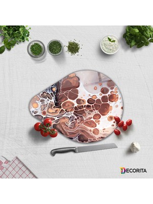 Decorita Cam Kesme Tahtası - Cam Kesme Tablası | Damla Serisi - 6 | 28CM x 36CM
