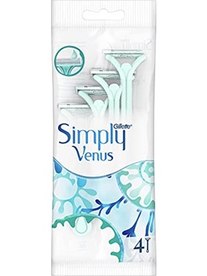 Gillette Venus Gillette Simply Venus 2 Kullan At Kadın Tıraş Bıçağı 4'Lü
