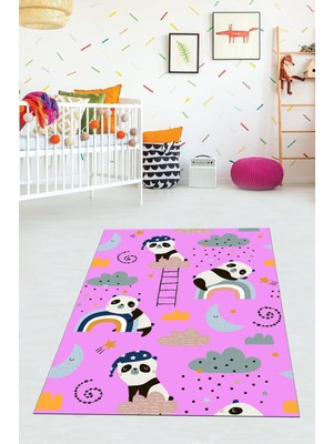 Viyana Home Dijital Baskılı Kaymaz Taban Yıkanabilir Modern Çocuk Odası Halısı VHÇ-HP-614