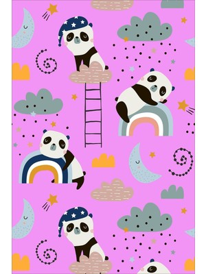 Viyana Home Dijital Baskılı Kaymaz Taban Yıkanabilir Modern Çocuk Odası Halısı VHÇ-HP-614