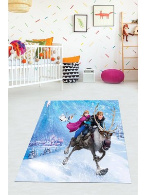 Viyana Home Dijital Baskılı Kaymaz Taban Yıkanabilir Modern Elsalı Çocuk Odası Halısı VHÇ-HT-1574