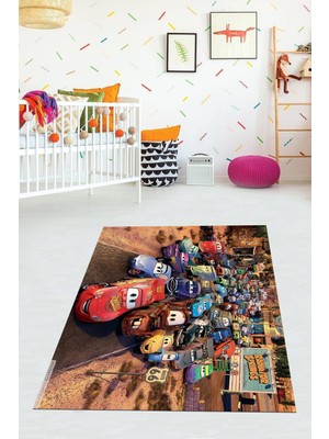 Viyana Home Dijital Baskılı Kaymaz Taban Yıkanabilir Modern Çocuk Odası Halısı Vhç-Sd-96