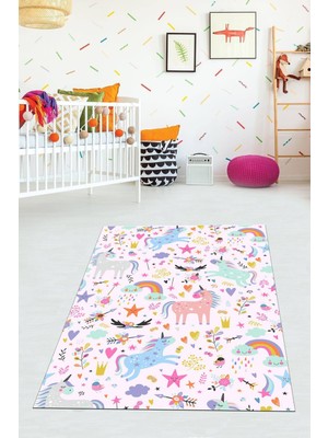 Viyana Home Dijital Baskılı Kaymaz Taban Yıkanabilir Modern Çocuk Odası Halısı VHÇ-HP-620