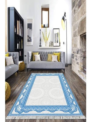 Viyana Home Dijital Baskılı Kaymaz Taban Yıkanabilir Klasik Salon Halısı Mutfak Halısı Yolluk Vh-Hk-19