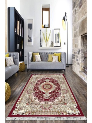 Viyana Home Dijital Baskılı Kaymaz Taban Yıkanabilir Çerçeveli Salon Halısı Mutfak Halısı Yolluk Vh-Hk-28